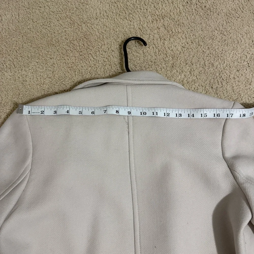Zara premium quality beige wool coat with belt in size small